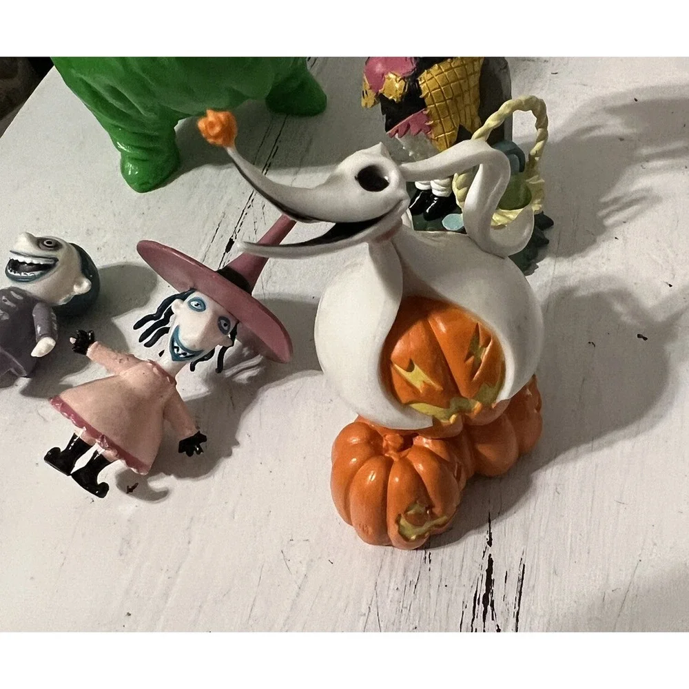 5 Disney Nightmare Before Christmas Oogie-Sally Toy PVC Figures Cake Toppers Lot